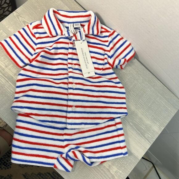 Janie and Jack 1006300005 THE CABANA MATCHING BABY SET Size 0-3 m NWT - Picture 1 of 15